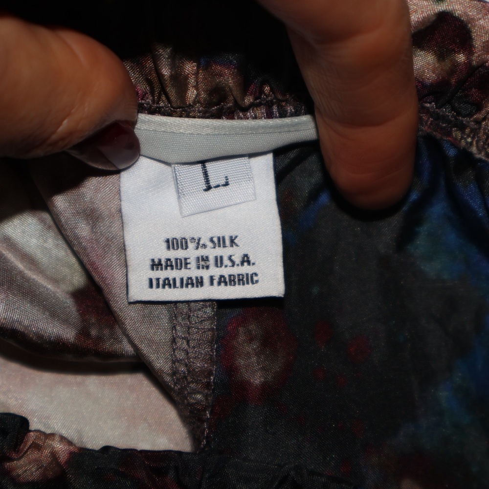 bryn Walker Osca Galatia Wide-Leg Silk Pants - Picture 4 of 5